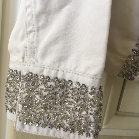 Crystal beaded military jacket J.Crew - Picture 4 of 7